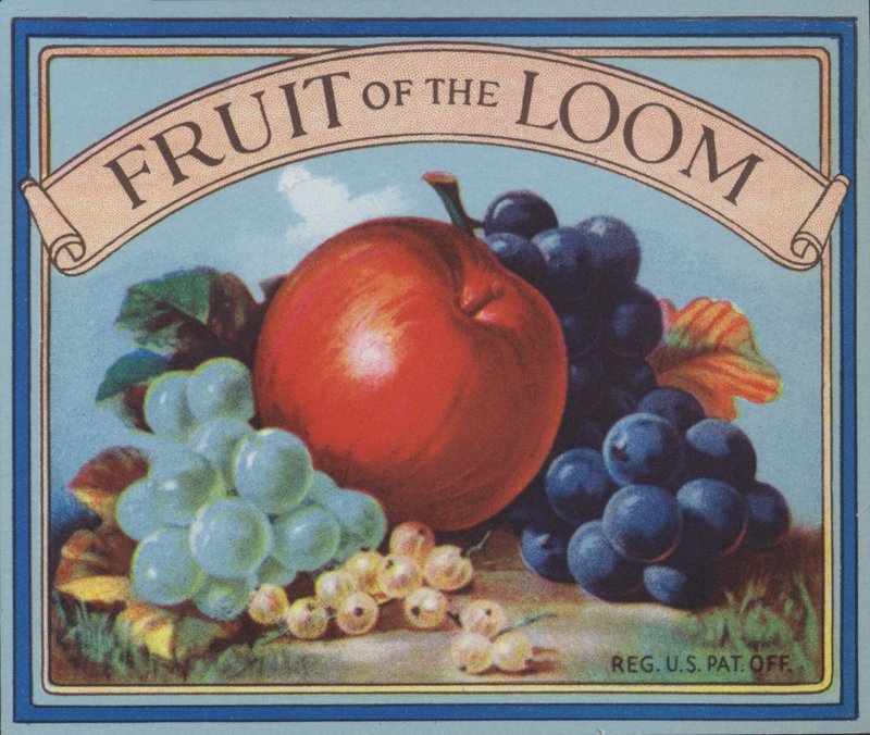Advertentie voor Fruit of the Loom kleding door American School