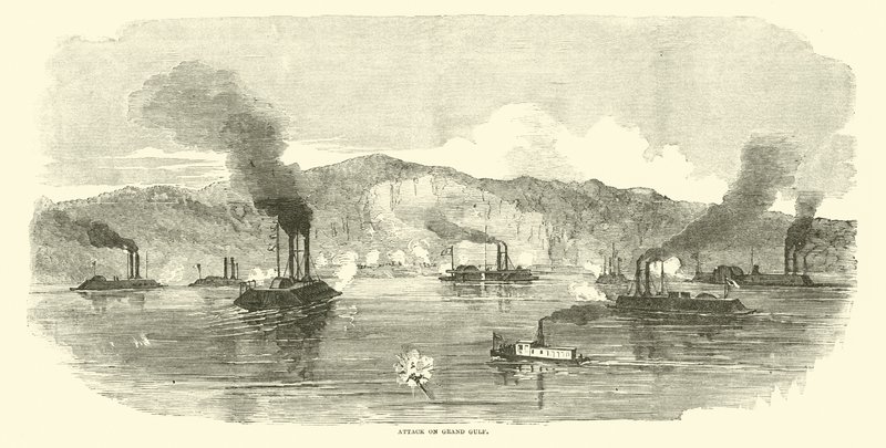 Aanval op Grand Gulf, april 1863 door American School