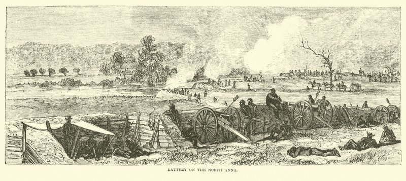 Batterij op de North Anna, mei 1864 door American School