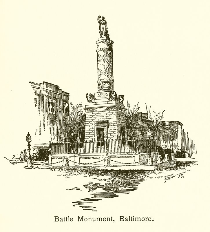 Battle Monument, Baltimore door American School
