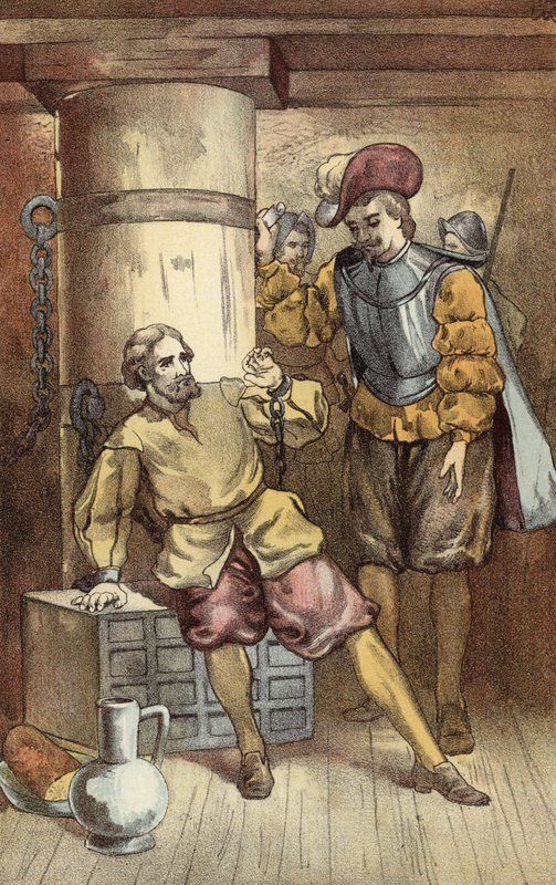 Columbus in ketenen door American School