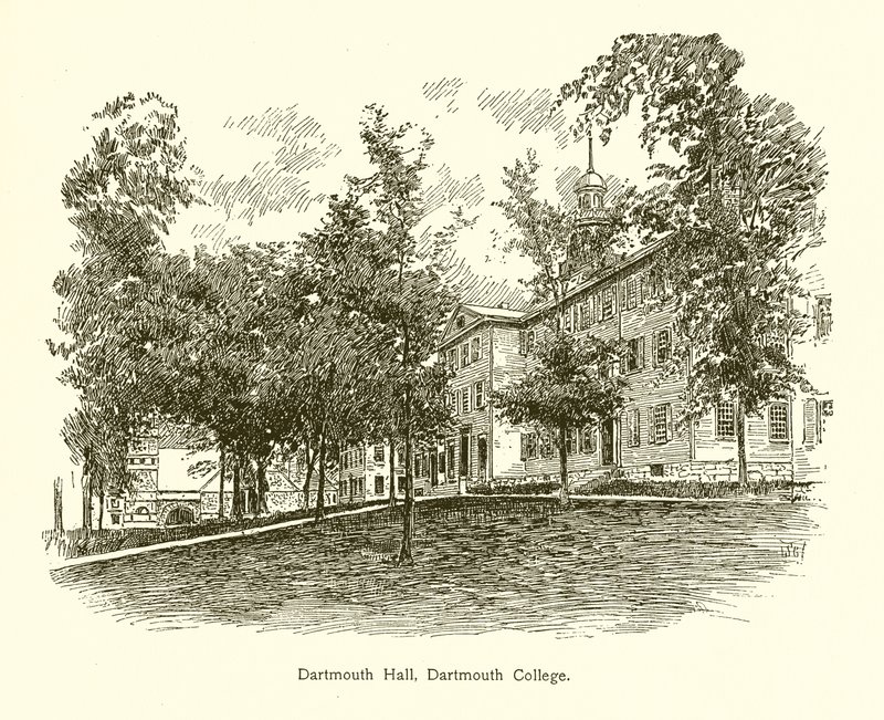 Dartmouth Hall, Dartmouth College door American School