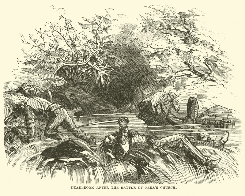 Deadbrook na de Slag bij Ezras Kerk, augustus 1864 door American School