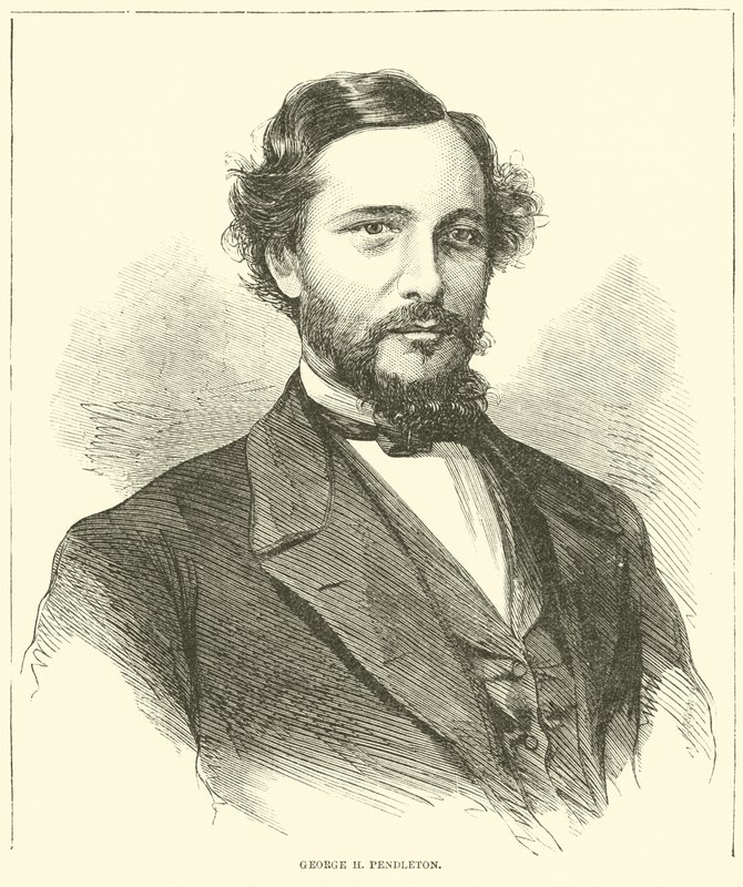 George H Pendleton, november 1864 door American School