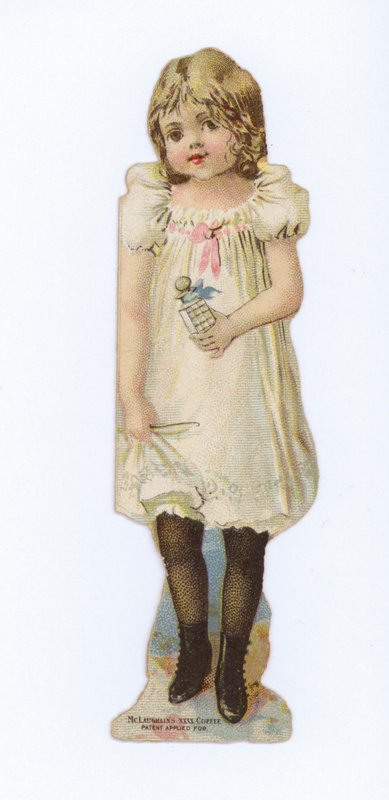 Meisje met fles (parfum?) door American School