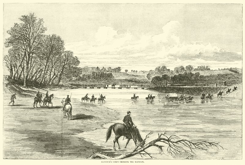 Hancocks korps steekt de Rapidan over, mei 1864 door American School