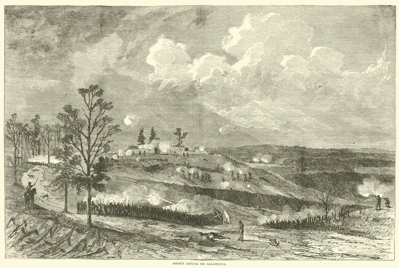Hoods aanval op Allatoona, oktober 1864 door American School