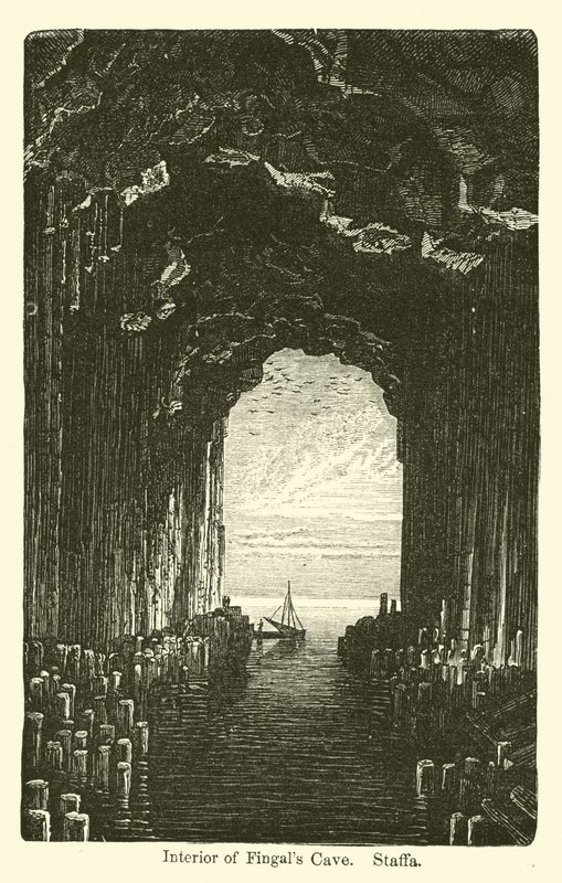 Interieur van Fingals Cave, Staffa door American School