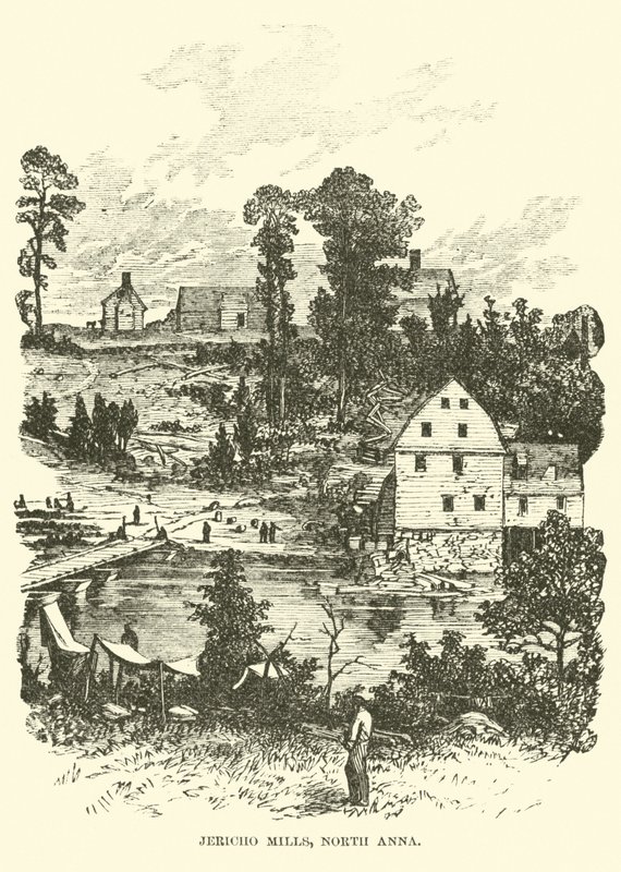 Jericho Mills, North Anna, mei 1864 door American School