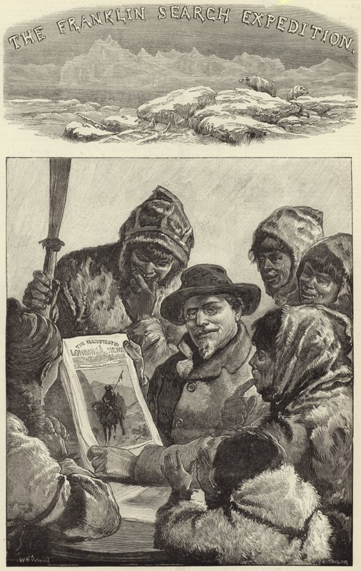 Luitenant Schwatka toont de eskimo