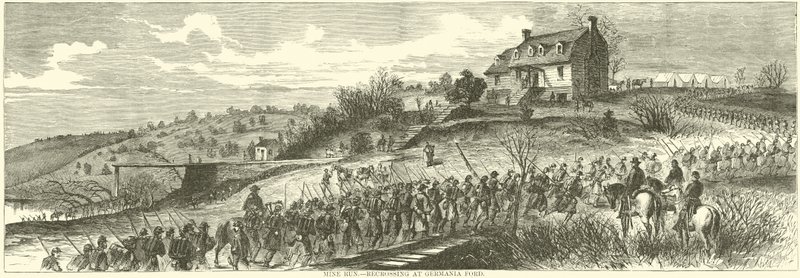 Mine Run, terugtrekking bij Germania Ford door American School