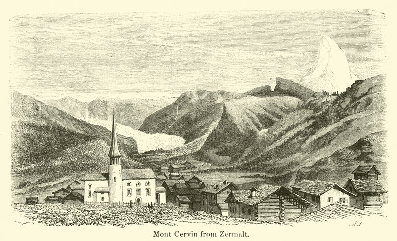 Mont Cervin vanaf Zermalt door American School