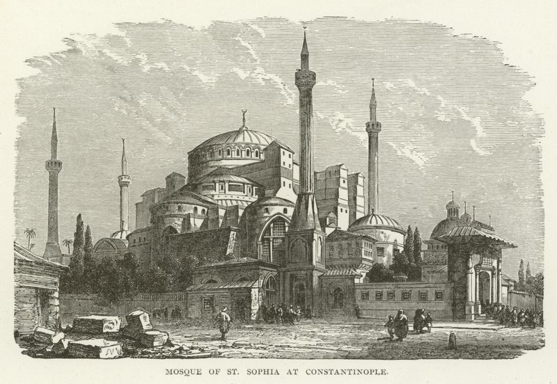 Moskee van Hagia Sophia in Constantinopel door American School