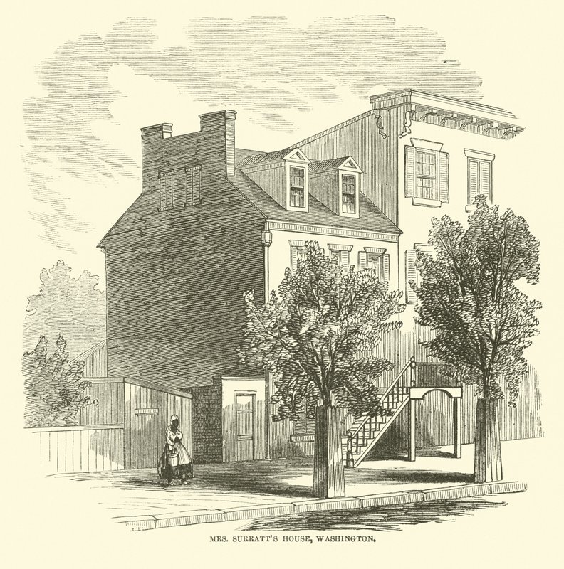 Mevrouw Surratts Huis, Washington, april 1865 door American School