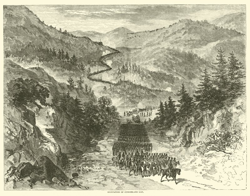 Bezetting van Cumberland Gap, september 1863 door American School