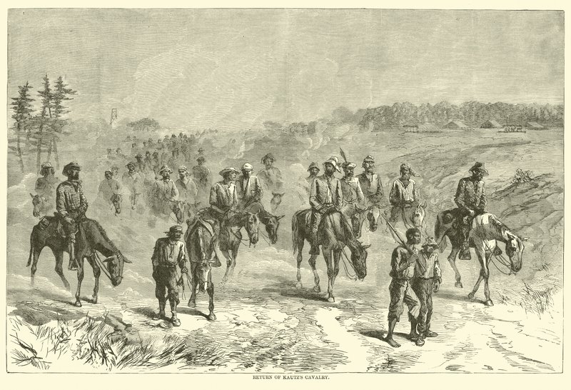 Terugkeer van Kautzs cavalerie, juni 1864 door American School