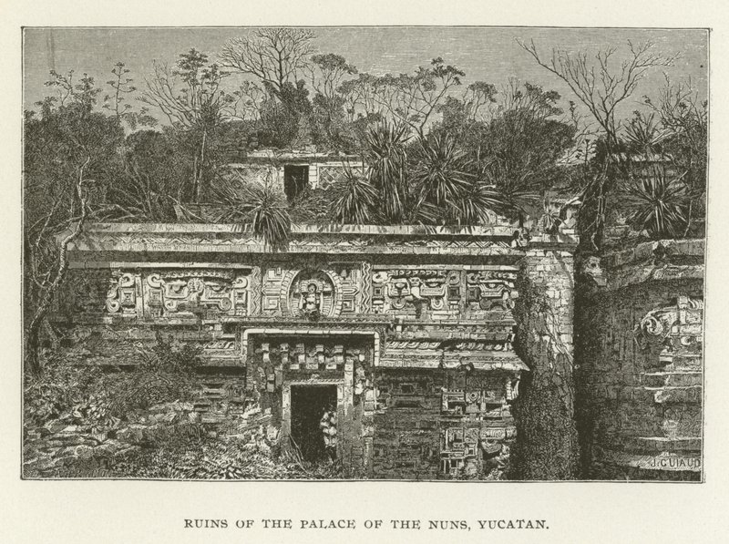 Ruïnes van het Paleis van de Nonnen, Yucatan door American School
