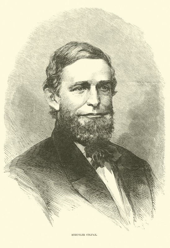 Schuyler Colfax, december 1865 door American School