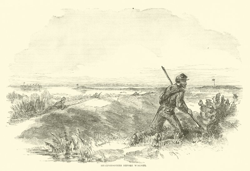 Scherpschutters voor Wagner, augustus 1863 door American School