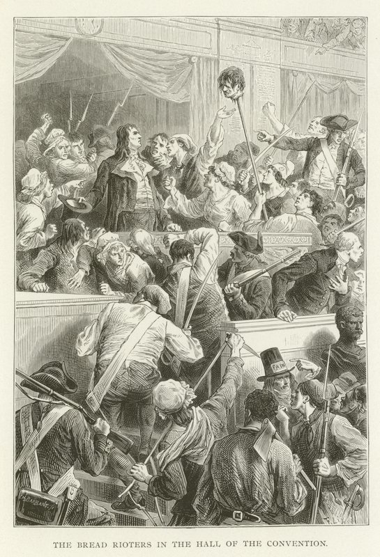 De broodrellen in de zaal van de Conventie door American School