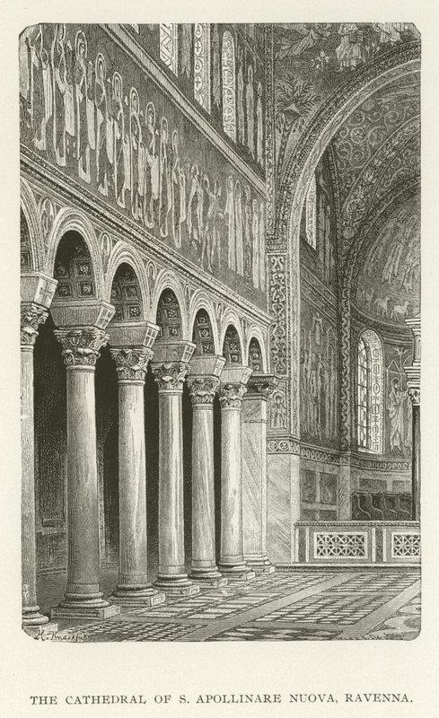 De Kathedraal van S Apollinare Nuova, Ravenna door American School