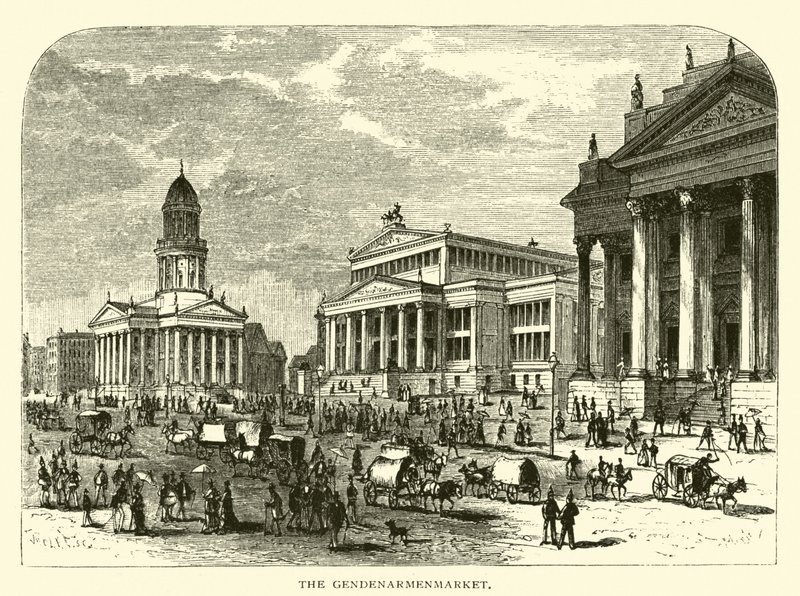 De Gendenarmenmarkt door American School