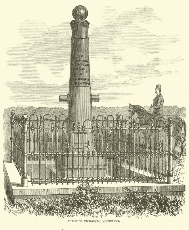 Het nieuwe Vicksburg monument door American School