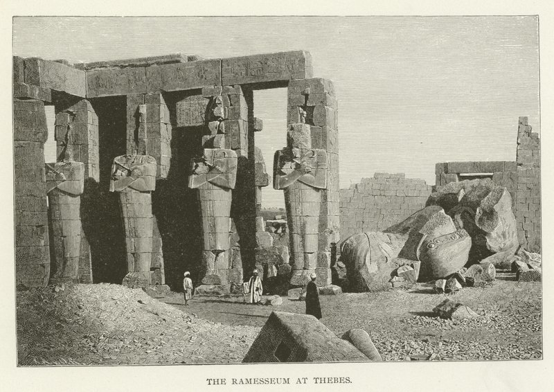 Het Ramesseum in Thebe door American School