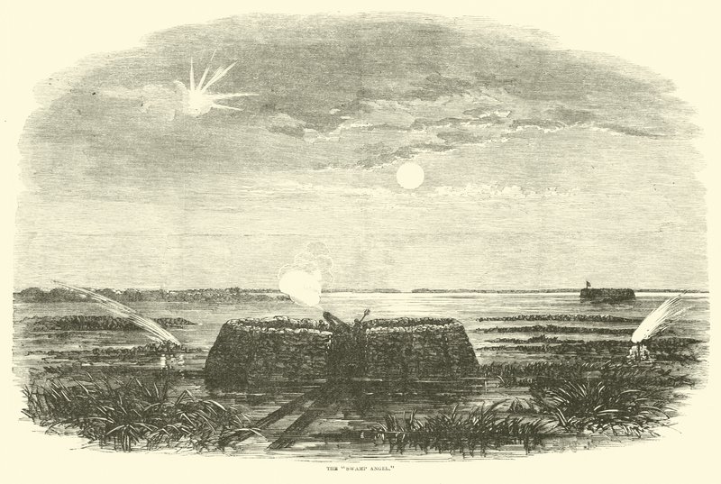 De Swamp Angel, augustus 1863 door American School