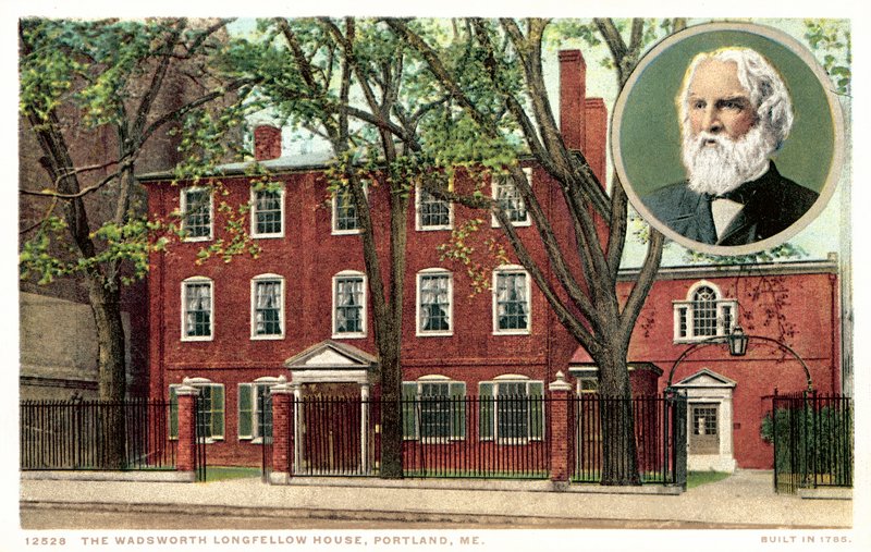 Het Wadworth Longfellow Huis, Portland, Maine door American School