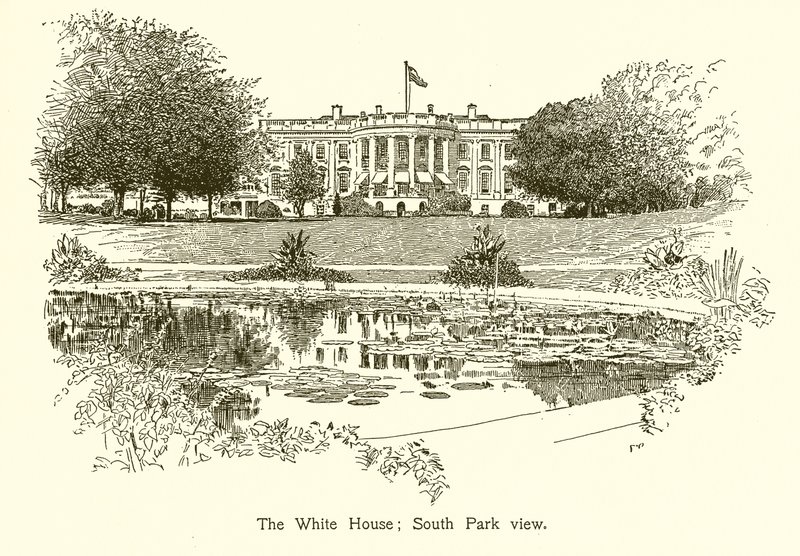 Het Witte Huis; Zuidpark uitzicht door American School