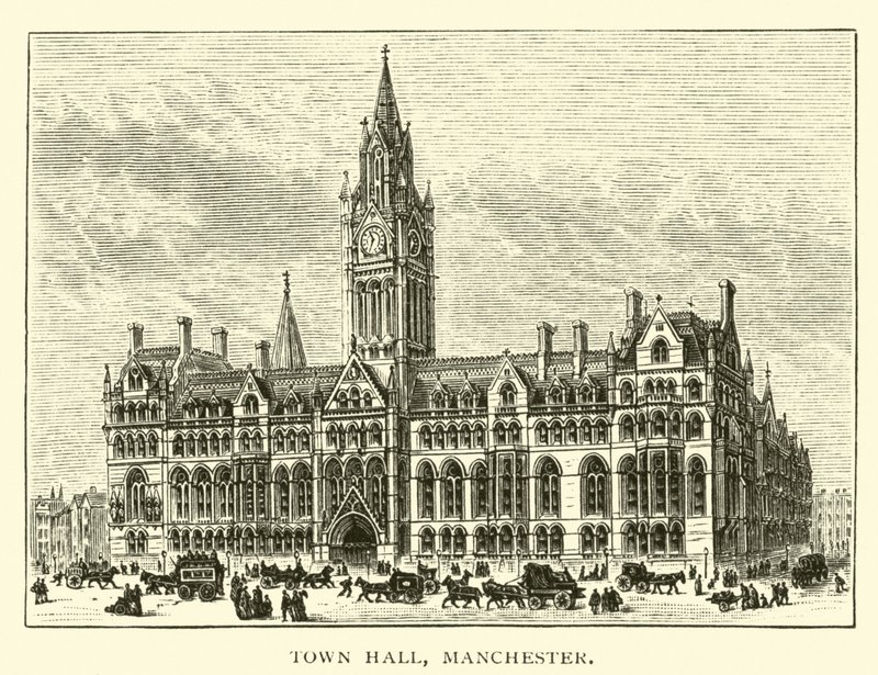 Stadhuis, Manchester door American School