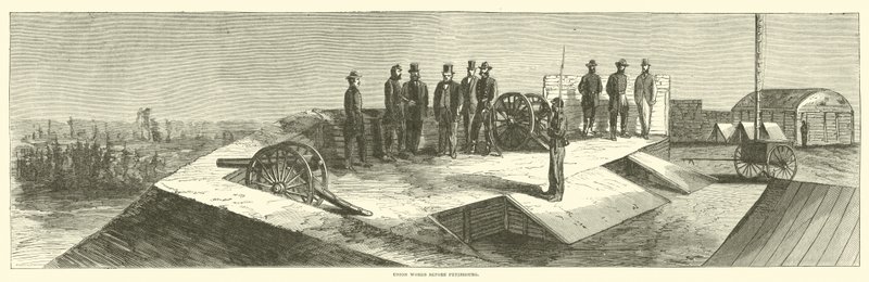 Union werken voor Petersburg, oktober 1864 door American School