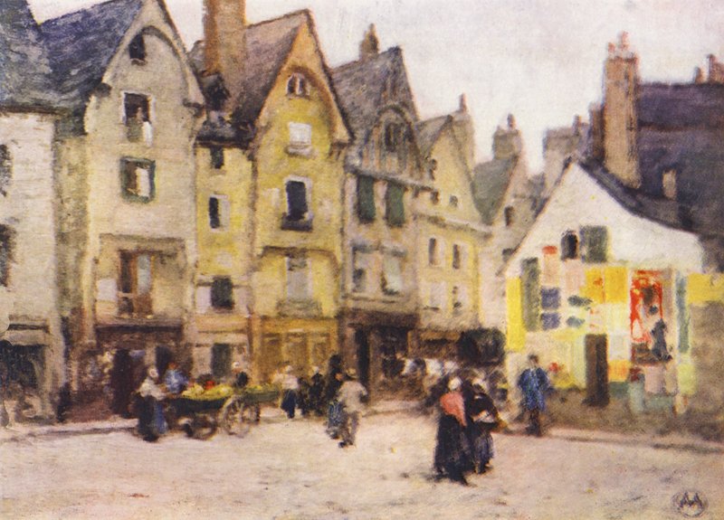 Place Plumereau, Tours door Amy B. Atkinson