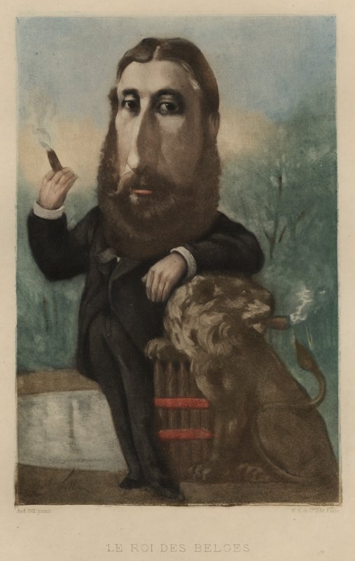 Leopold II, Koning der Belgen door Andre Gill