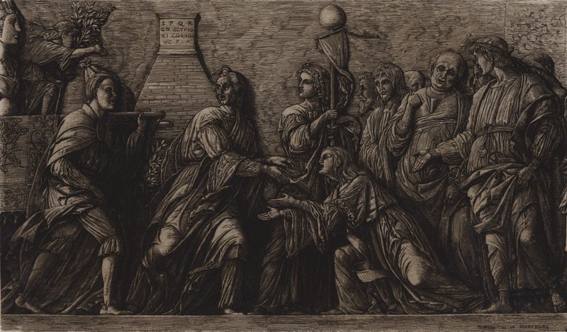 De triomf van Scipio door Andrea Mantegna