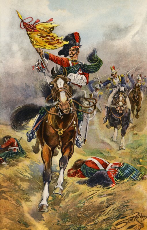 Een race voor de vlag (gravure) door Andrew Scott Rankin
