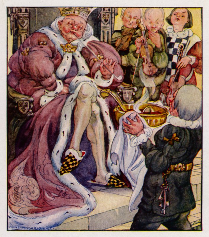 Kinderversje: Old King Cole Was A Merry Old Soul door Anne (after) Anderson