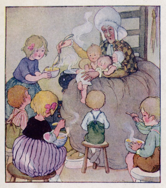 Kinderliedje: Er Was Een Oude Vrouw Die In Een Schoen Woonde door Anne (after) Anderson