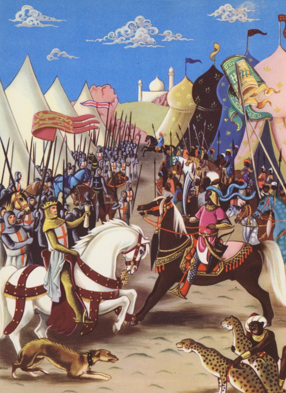 Richard I en Saladin door Anne & Johnstone Janet (1928 79) Johnstone
