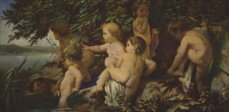 Badende Kinderen door Anselm Feuerbach