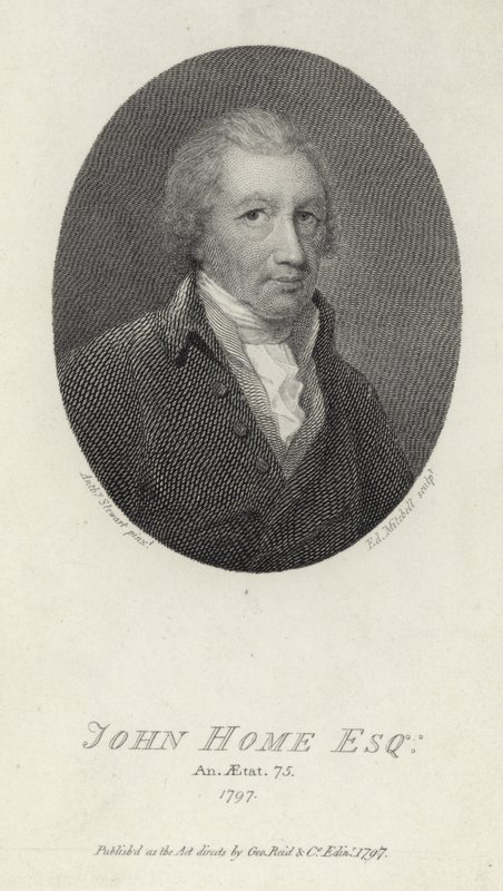 Portret van John Home door Anthony Stewart
