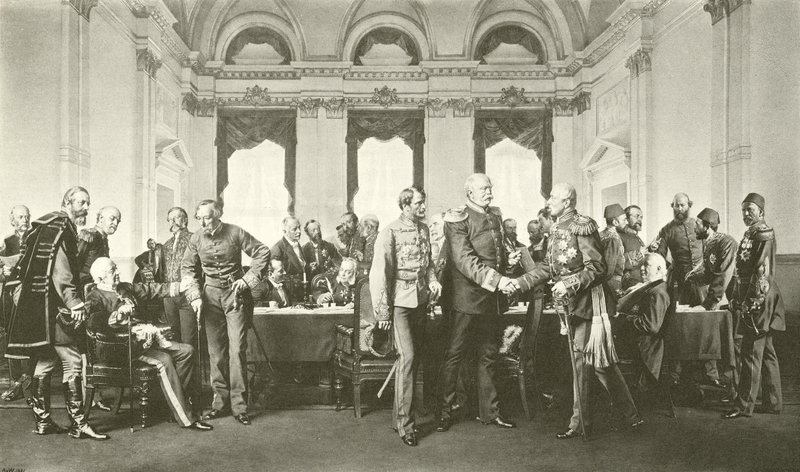 De Berlijnse Conferentie (gravure) door Anton Alexander von Werner