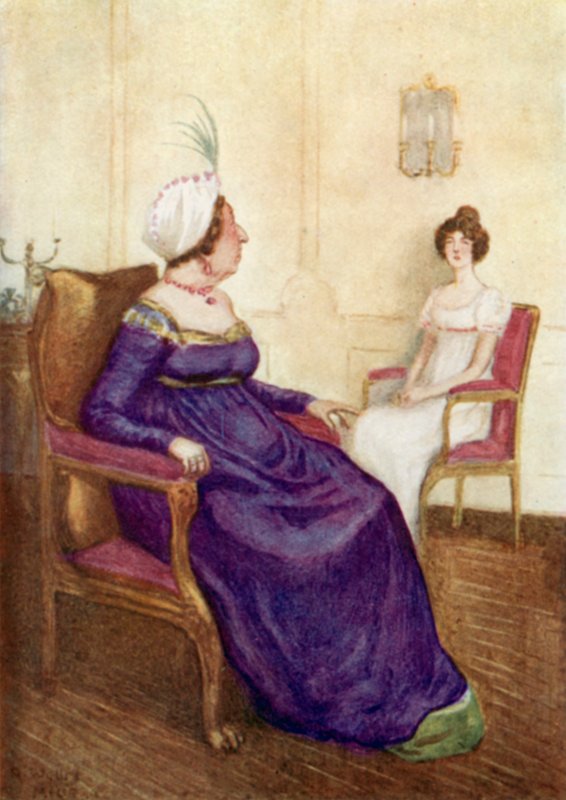 Illustratie voor Trots en Vooroordeel door Jane Austen door Arthur Wallis Mills