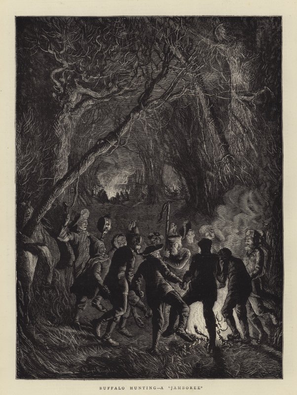 Buffeljacht, een Jamboree door Arthur Boyd Houghton