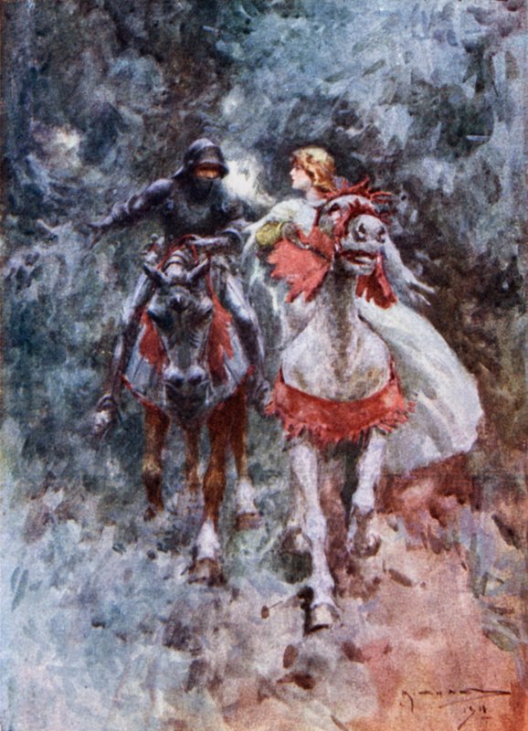 De ridder en de Lorelei door Arthur C. (after) Michael