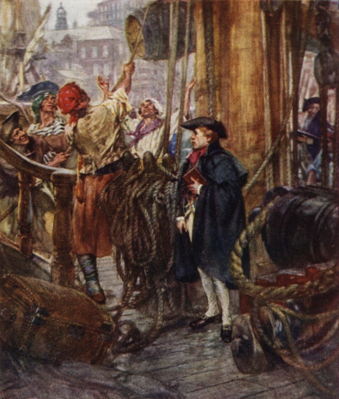 Adelborst Nelsons eerste dag in de marine door Arthur David McCormick