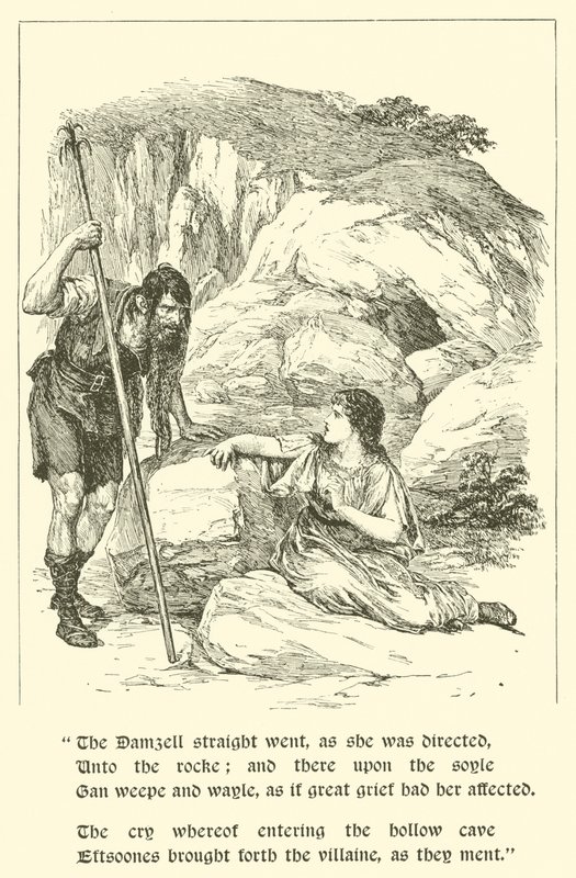 De avonturen van Sir Artegall, in het hol van bedrog door Arthur George Walker