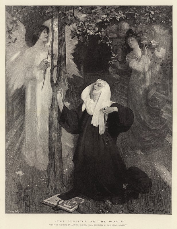 Het klooster of de wereld door Arthur Hacker