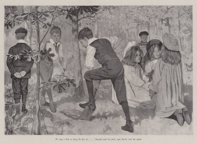 De Vosjacht, door E. Nesbit door Arthur Herbert Buckland